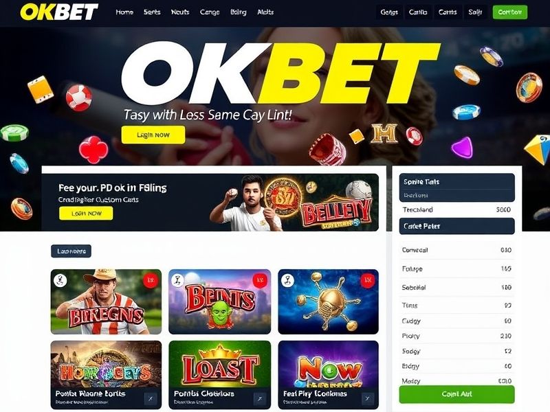 Experience top-tier gambling at OK BET – your premier destination for online casinos, sports betting, poker, and slots. Play secure, bet smart, and win big on okbet.com.